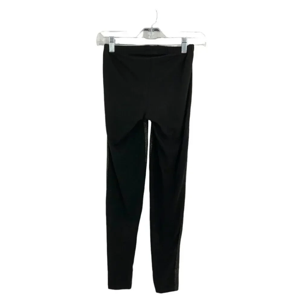 Kate Spade Metallic Gold Black Ankle Length Leggings Size Small / Medium